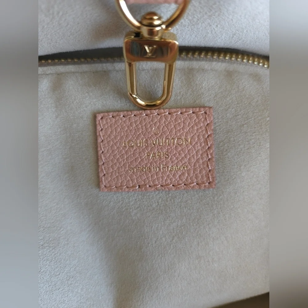 LV Empreinte Monogram Neverfull MM Trianon Pink Cream